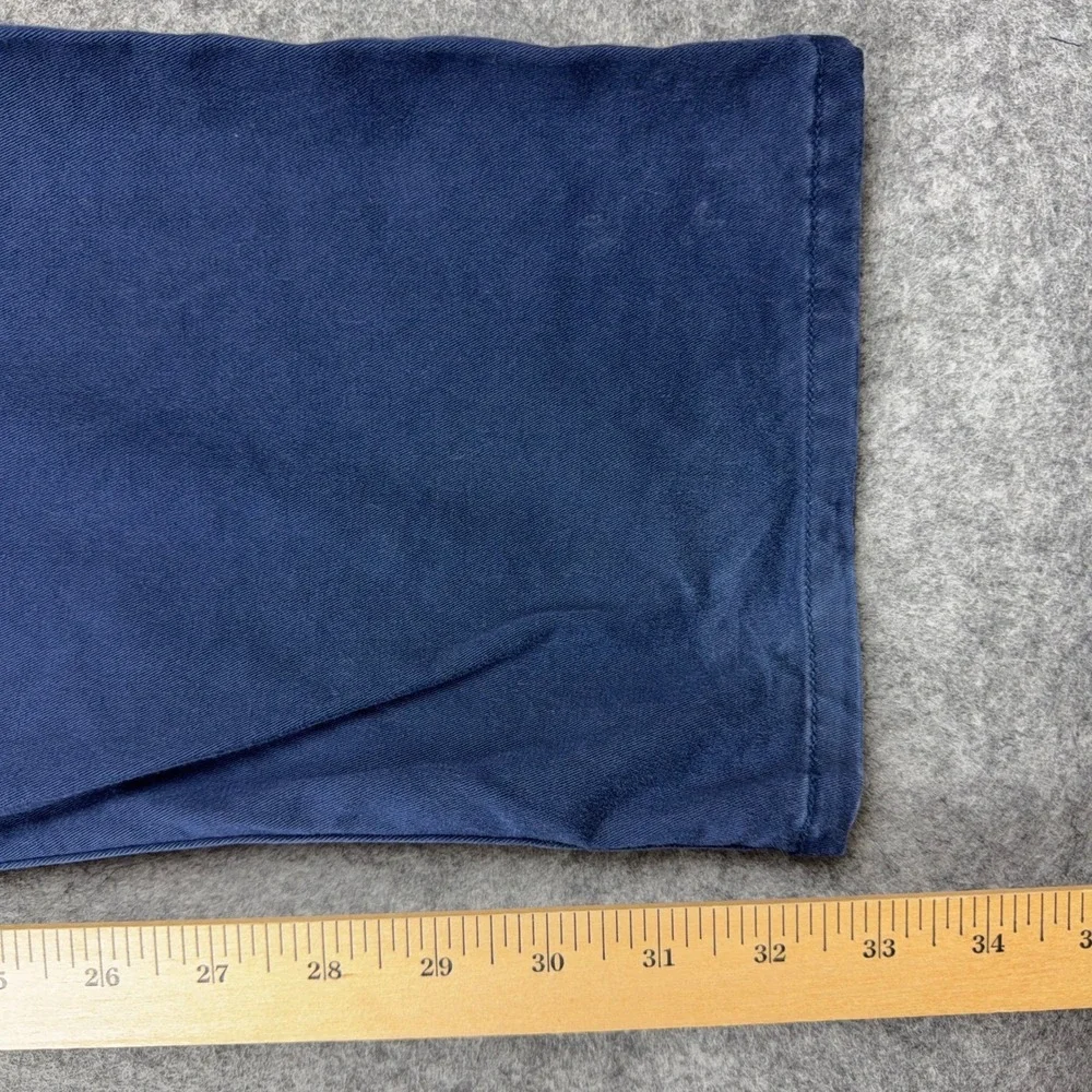 Polo Ralph Lauren Pants Men 36x34 Blue Varick Slim Straight Chino Cotton Stretch